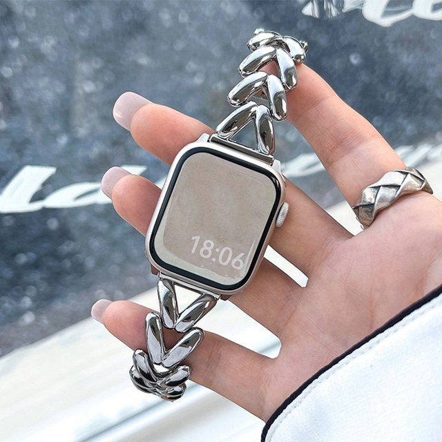 Armband für Apple Watch, Edelstahl, Silber, Damen - Bild 1