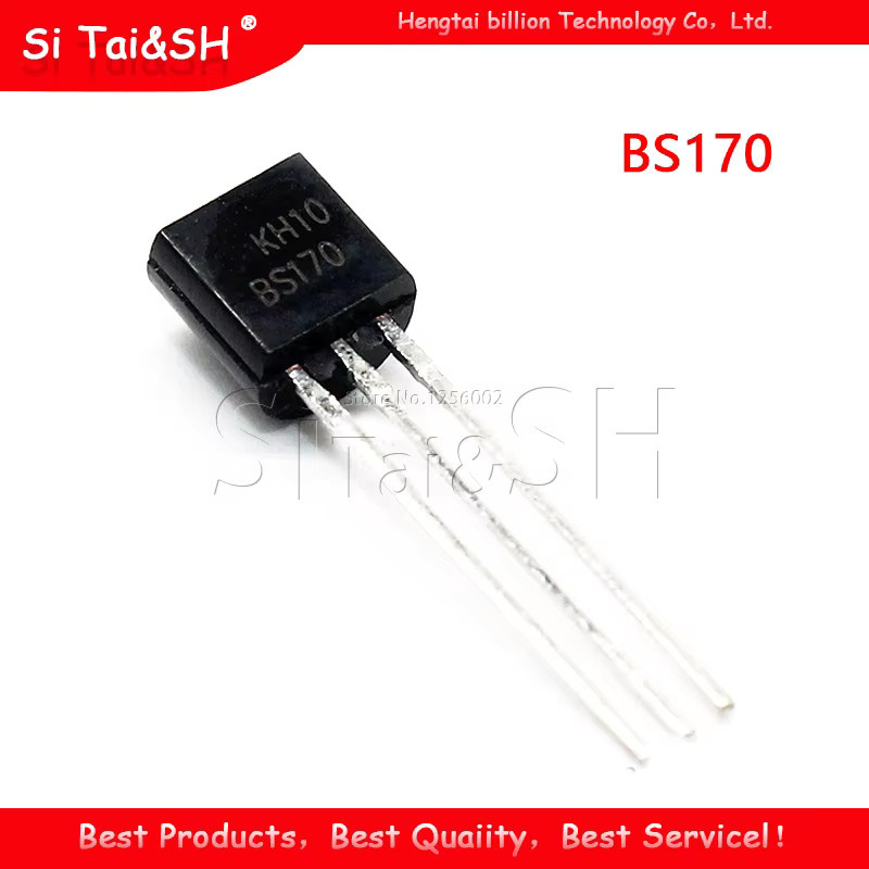 10 Stück BS170 Triodentransistor im TO-92 Gehäuse von Si Tai&SH in Schwarz - Bild 2