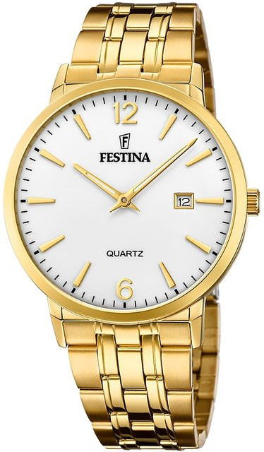 Festina Herrenuhr, Quarz, Edelstahl, 41 mm, 5 ATM - Bild 1