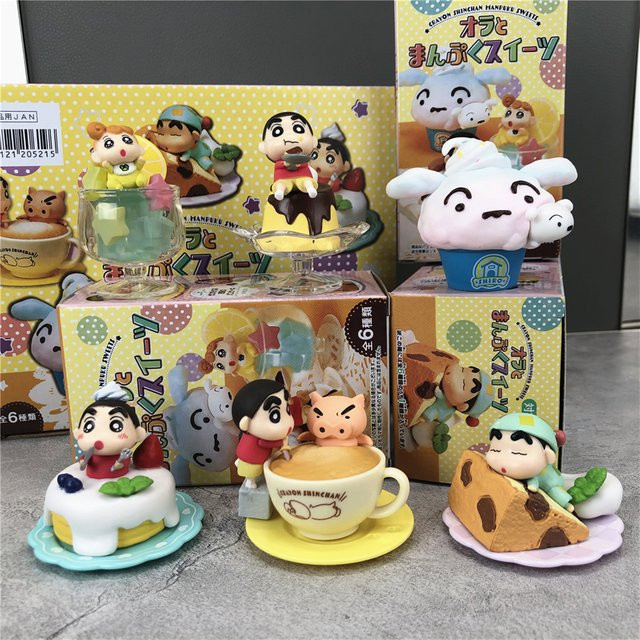 re-ment Crayon Shinchan Blind Box Nachmittagstee Küche, Miniatur Szene, Einzelfigur - Bild 1