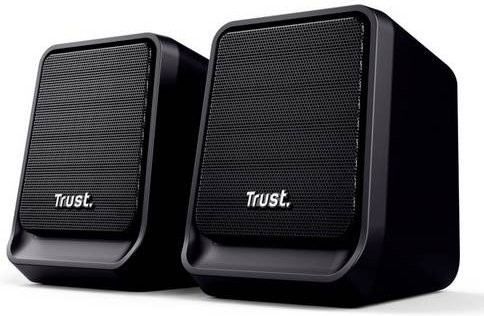 Trust Milo 2.0 Kabelgebundene Aktive PC-Lautsprecher in Schwarz mit USB-C Anschluss - Bild 1