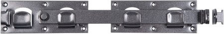 GAH Alberts Duravis Doppeltorüberwurf aus Stahl in Schwarz-Diamant mit Bar-Lock-Funktion, Breite: 42,3 cm, Höhe: 7 cm - Bild 1