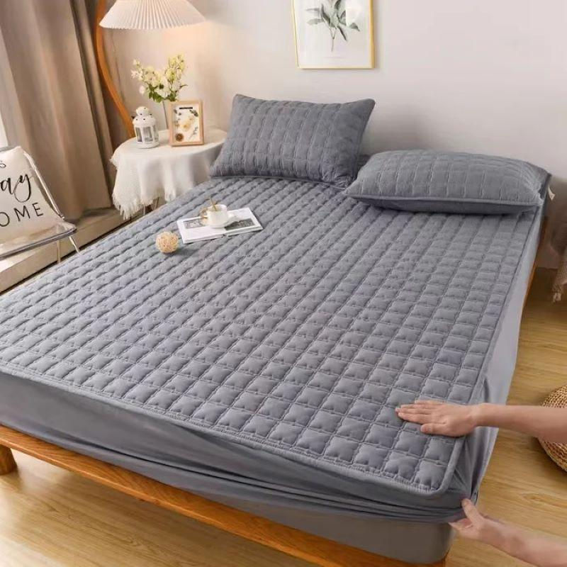 Wasserdichter und antibakterieller Matratzenschoner von Your Warm Home in Weiß, gesteppter Matratzenbezug als Spannbettlaken, B/T/H: 90 x 200 x 30 cm - Bild 2