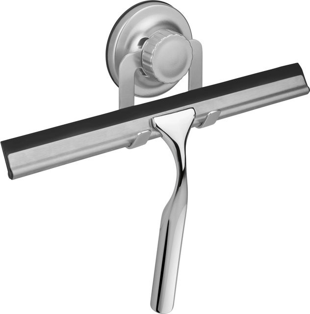 baliv Duschabzieher DA-4530 mit Saugnapf aus Aluminium in Silber - Bild 1