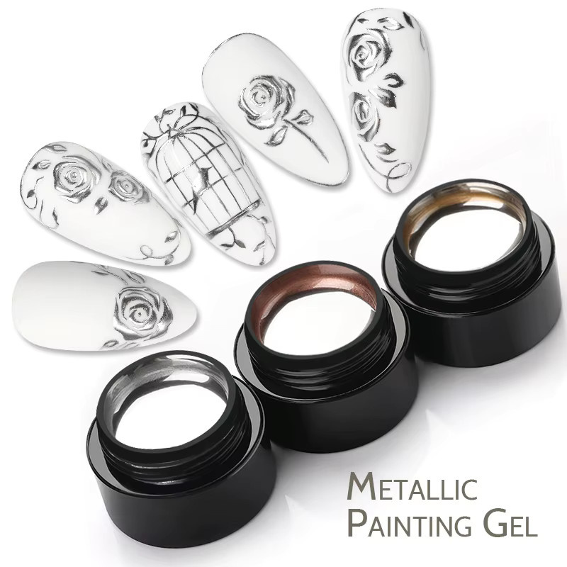 BORN PRETTY Gel Polish Gold Metallic, 5 ml - Bild 5