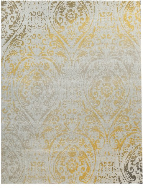 In- & Outdoor-Teppich Artino in Gelb mit Ornament-Design im Shabby-Chic-Stil, B/T: 160 x 220 cm - Bild 1