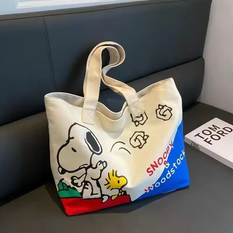 Bandai Snoopy Girl Schultertasche, Segeltuchtasche - Bild 2