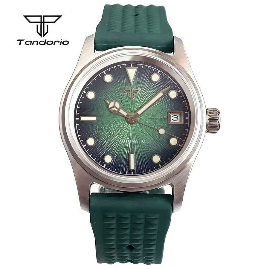 Tandorio Armbanduhr, Mechanisches Uhrwerk, Edelstahl, 36 mm, Herren - Bild 1