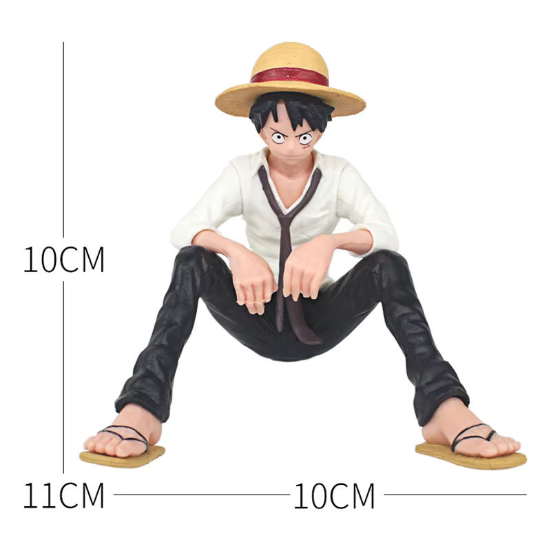 TAKARA TOMY One Piece Anime Figur Luffy mit veränderbarem Gesicht, mehrfarbig, Höhe: 10 cm - Bild 2