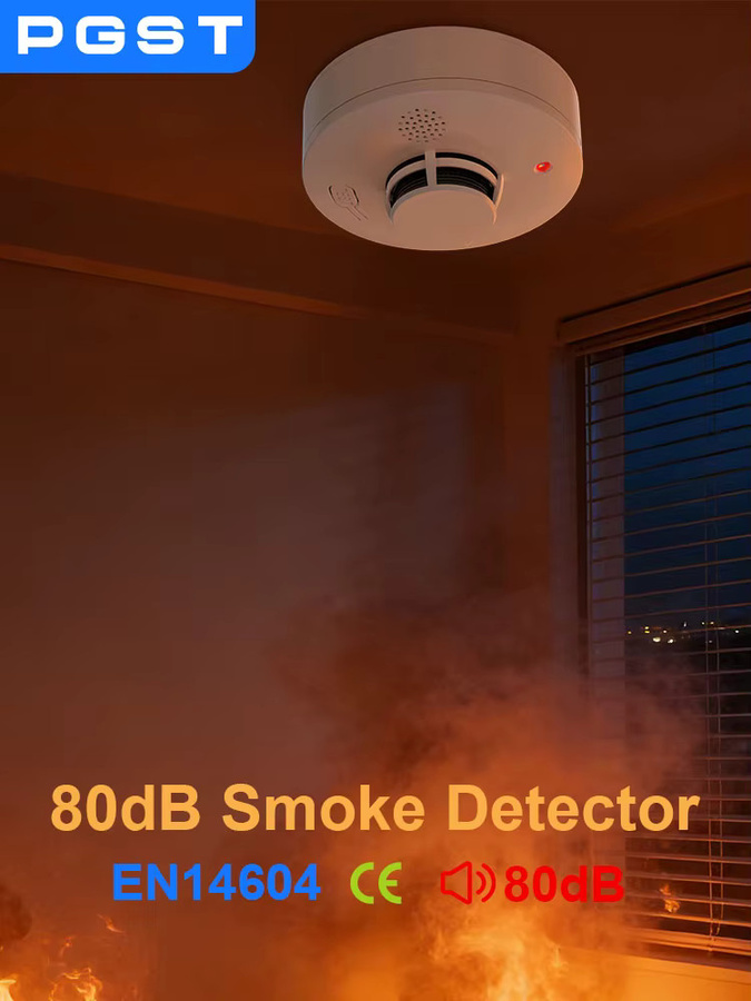 PGST Independent Home Rauchmelder Tester Sensor Detektor für Sicherheit und Brandschutz in Weiß - Bild 3