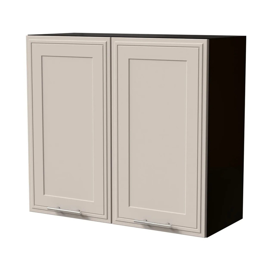 Feldmann-Wohnen Hängeschrank Salo in Schwarz und Kaschmir Matt mit Kassettenoptik, B/T/H: 80 x 32,5 x 72 cm - Bild 2
