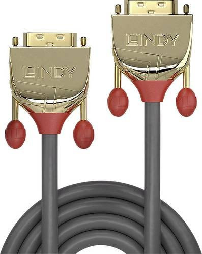 LINDY DVI-D 24+1pol. Anschlusskabel Grau, Länge: 1,00 m - Bild 1