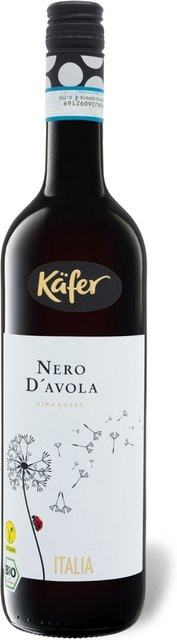 Käfer Nero d'Avola DOC Rotwein trocken 2024 vegan 0,75 l - Bild 1
