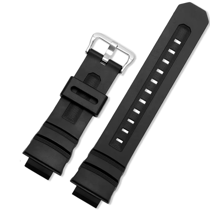 Casio Uhrenarmband, Kautschuk, Schwarz, Unisex - Bild 5