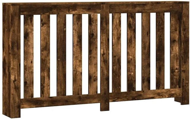 vidaXL Heizkörperverkleidung im Latten-Design aus Holzwerkstoff, Farbe: Räuchereiche/Braun, B/T/H: 149 x 20 x 82 cm - Bild 1