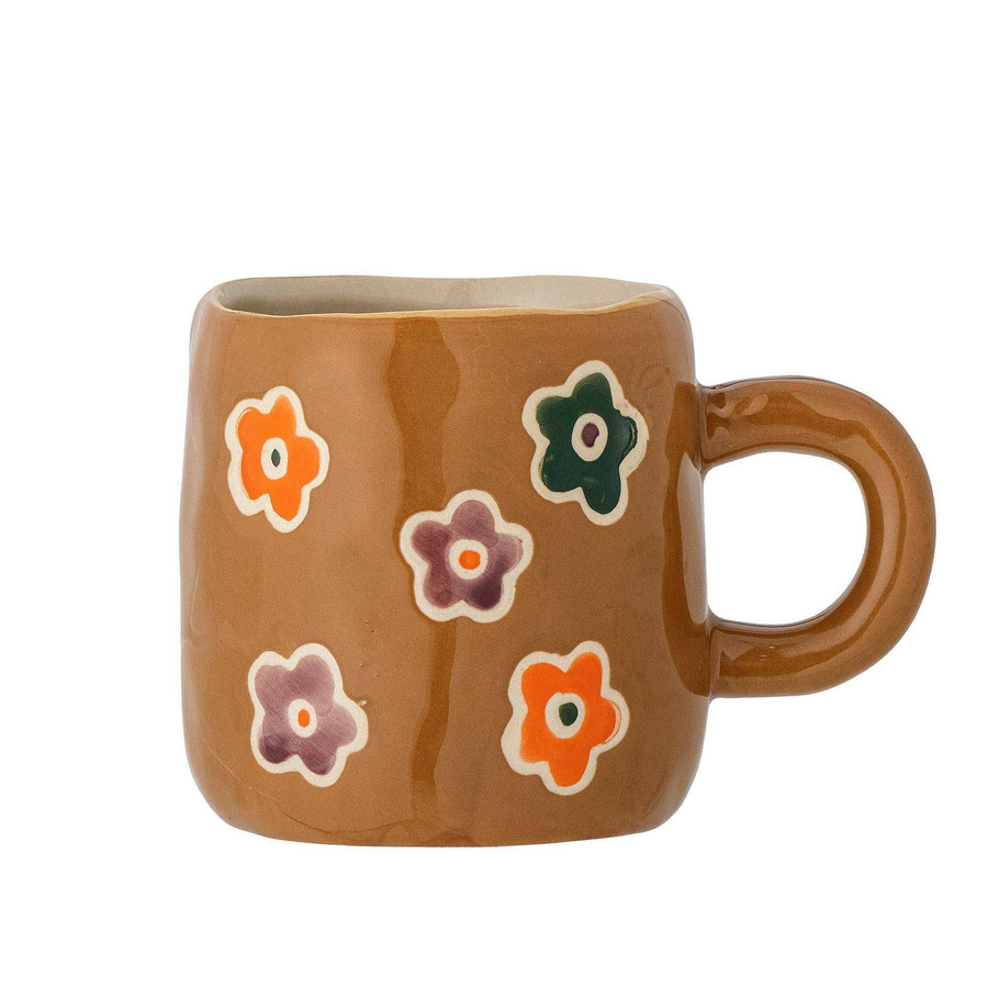 Bloomingville Mini Addy Becher aus Keramik in Braun, 130 ml - Bild 1