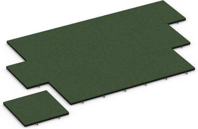 WARCO Fallschutzplatte Grasgrün B/T/H: 50 x 50 x 3 cm - Bild 1