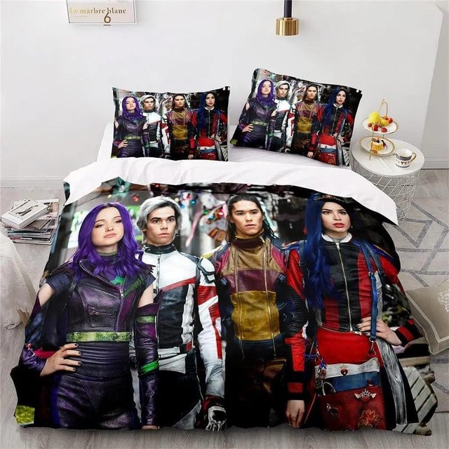 Descendants 3 Bettwäscheset für Kinder und Teenager mit 3D-Druck, Multicolor, B/H: 140 x 210 cm - Bild 1