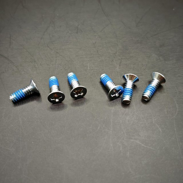 6er Set Scharnier-Montageschrauben Ersatz für Andis Supra ZR Akku-Trimmer, Farbe: Silber, Marke: XQPARTS - Bild 1
