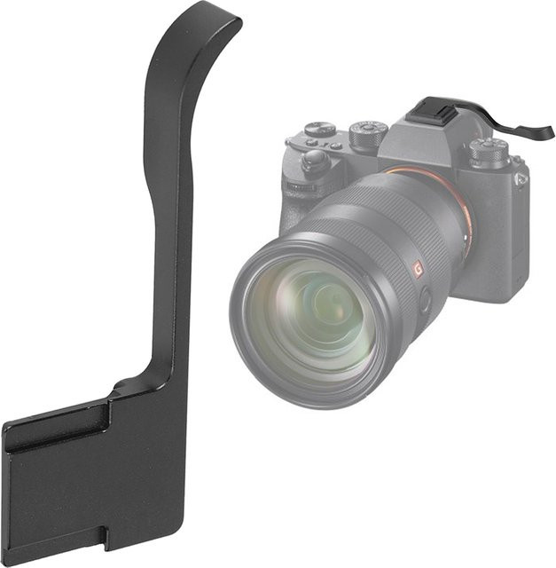 Sony Fingergriff aus Aluminiumlegierung in Schwarz, CNC-gefertigt, passend für A6300, A6400 und A6500 - Bild 1