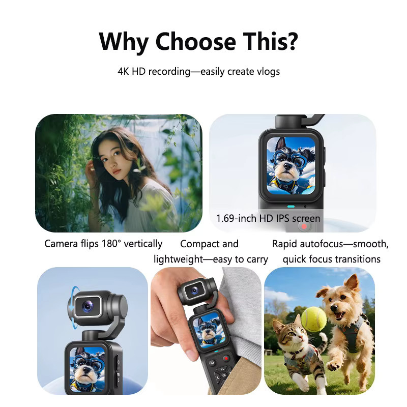 Lenovo Action Camera mit 4K HD Bewegungsstabilisierung und 32GB Speicher in Weiß - Bild 6
