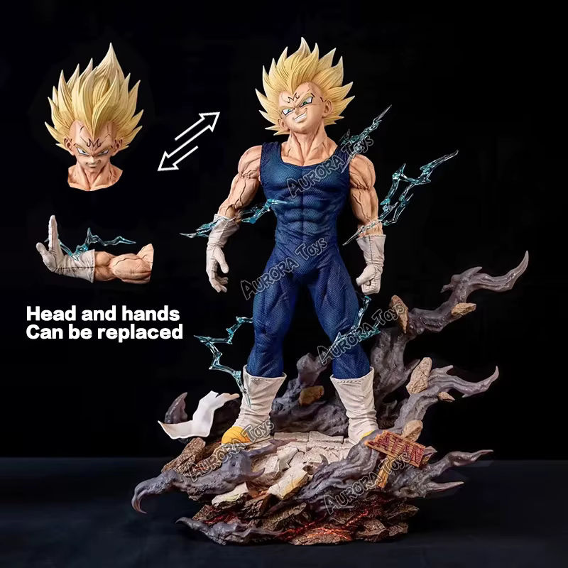 Bandai Dragon Ball Z Majin Vegeta Anime Figur aus PVC, mehrfarbig, Höhe: 32 cm - Bild 3
