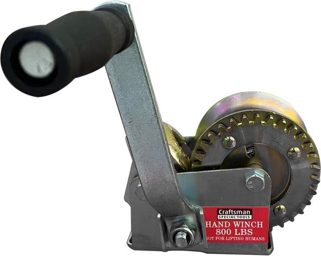 Craftsman Handseilwinde mit Stahldrahtseil in Silber, Tragfähigkeit 360 kg, Seillänge: 10 m - Bild 1