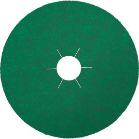 Klingspor FS 966 Fiberscheibe Multibindung Keramik in Grün, Durchmesser: 115 mm, Breite: 22 mm, Korn 40 mit Sternloch - Bild 1