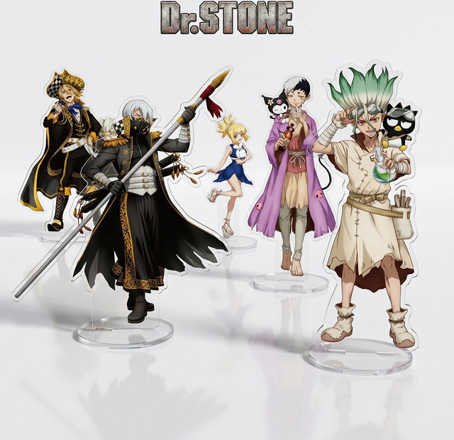 Anime Dr.STONE Acryl-Ständer Senku Ishigami mit doppelseitigem HD-Druck, Schreibtischdekoration und Schlüsselanhänger, Multicolor, Höhe: 15 cm - Bild 1