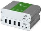 Icron USB2.0 Ranger 2304 USB-Erweiterung in Silber mit 4 USB-Anschlüssen für Reichweiten bis zu 100 m - Bild 1