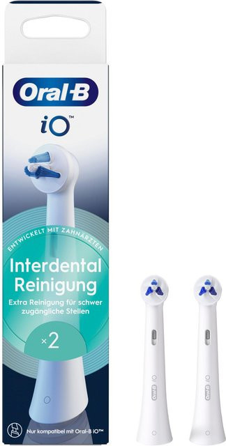 Oral-B iO Interdental Reinigung Aufsteckbürsten, 2er, Weiß - Bild 2