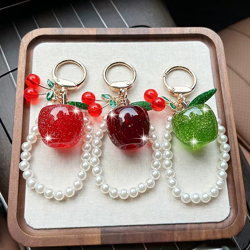 Yogodlns Anhänger, roter Kristall-Apfel, Unisex - Bild 3