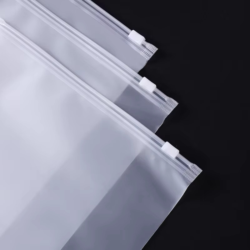 50 Stück transparente Aufbewahrungsbeutel mit Reißverschluss aus Kunststoff für Kleidung und Textilien - Bild 3