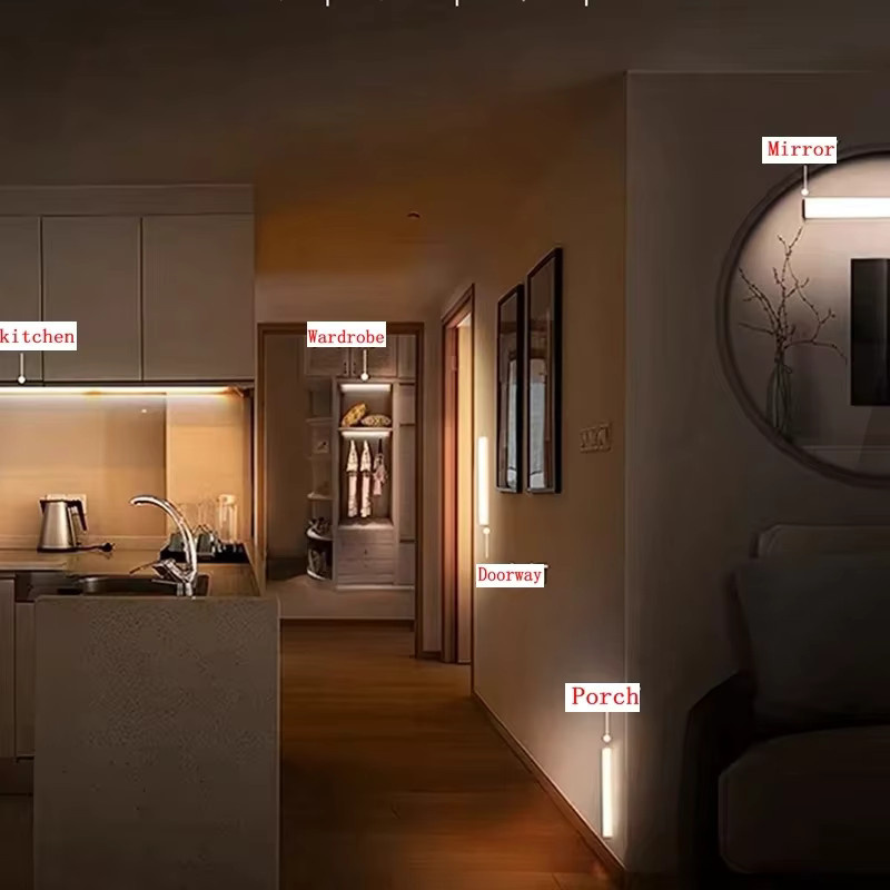 OKAL RED EAST LED Nachtlicht mit Bewegungssensor, kabellose magnetische Schranklampe, USB aufladbar, Weiß - Bild 2
