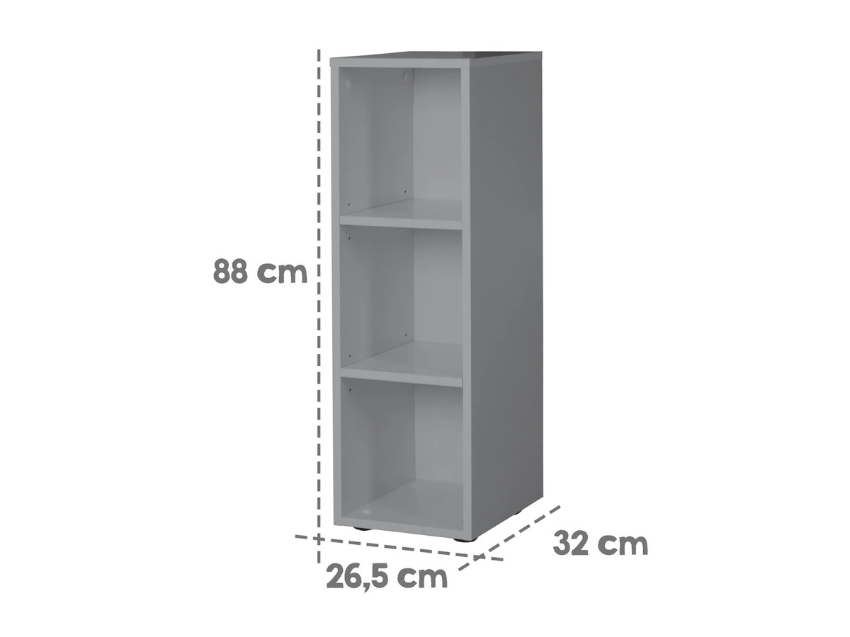 Roba Universalseitenregal für Baby- & Kinderzimmer, Taupe, B/H/T: 26,5 x 88 x 32 cm - Bild 2