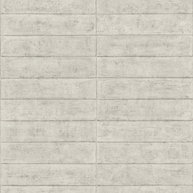 Rasch Vliestapete Factory V Betonsteine Grau-Greige in Steinoptik mit geometrischem Industrial-Design, Breite: 0,53 m, Länge: 10,05 m - Bild 1