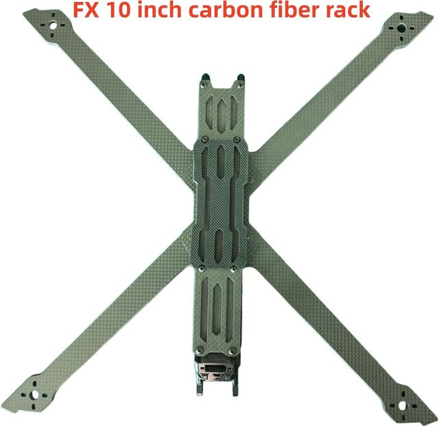 FX Quadcopter-Rahmenkit, 10 Zoll, Carbonfaser, Schwarz - Bild 1