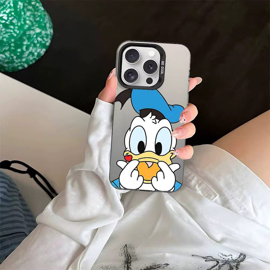 Mesuca Handyhülle mit Donald Duck Cartoon Design für iPhone 11 bis iPhone 17 Pro Max und weitere Modelle - Bild 2