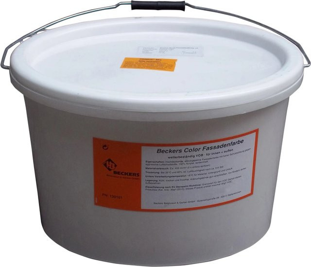 Becker Betonzaun Acrylfarbe Steingrau 12,5 l - Bild 1