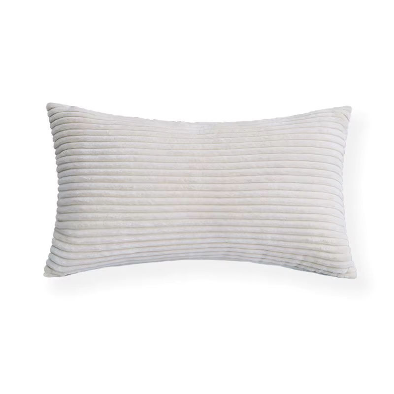 CANIRICA Kissenbezug aus Cord mit Streifen in Weiß, B/H: 50 x 30 cm - Bild 2