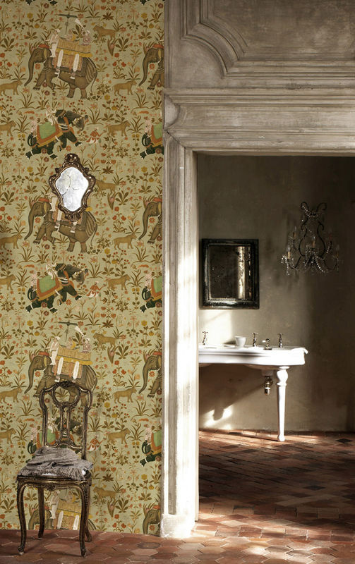 MINDTHEGAP Tapete Hindustan WP20255 Mural in Beige und Multicolour mit floralem und orientalischem Design - Bild 2