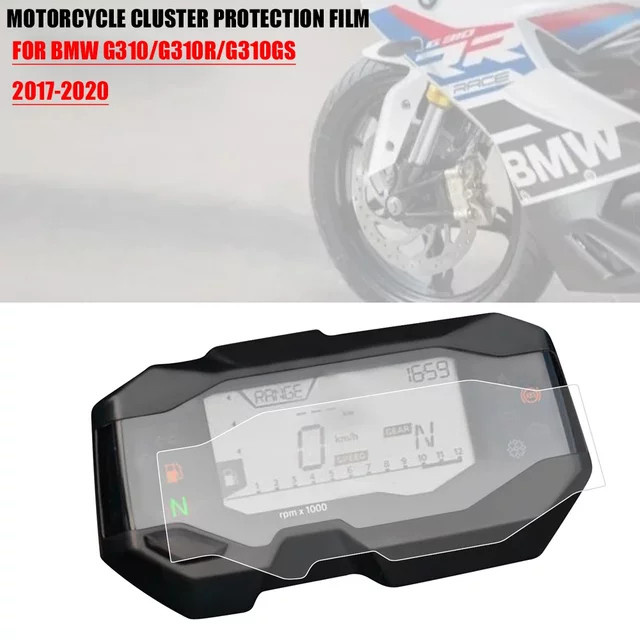 Kratzschutz Film für BMW G310R und G310GS (2017 - 2021) Dashboard Instrument Cluster Schutzfolie transparent - Bild 1