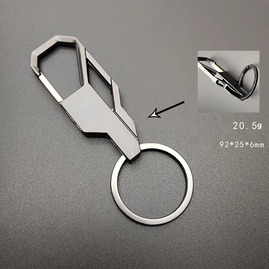 Schlüsselanhänger, 3-farbig, silberfarben, Metall, Unisex - Bild 3