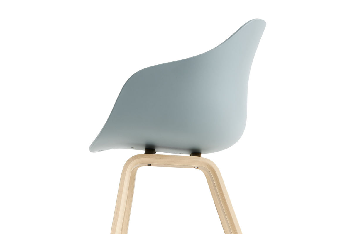 HAY About A Chair AAC 222 mit Armlehnen in Blau und Eiche matt - Bild 2