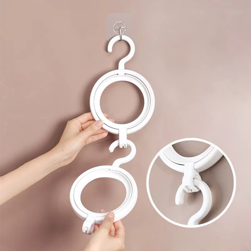 Hängender Perückenständer von plussign aus Kunststoff für Salon-Display, weiß oder schwarz, Wand-Perückenhalter für mehrere Perücken, B/T/H: 23,37 x 11,5 x 3,0 cm - Bild 4