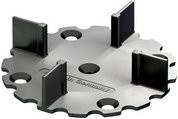 Mr. GARDENER Fugenkreuz aus Kunststoff, Durchmesser: 7 cm, 50 Stück, schwarz - Bild 1