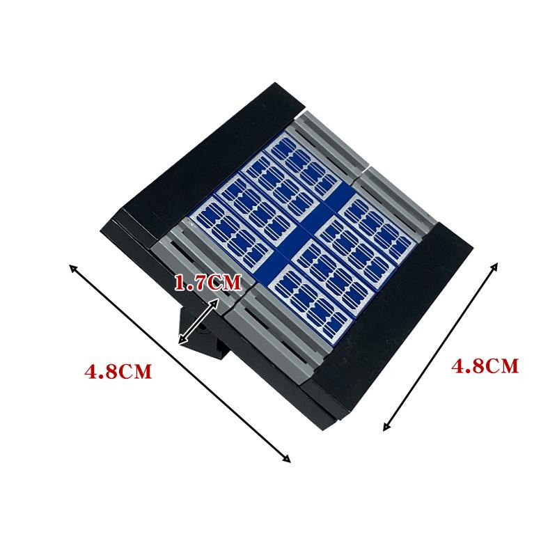 Yiran Toy Solarpanel Bedruckte Fliese 1x4 Bausteine Zubehör - Bild 2