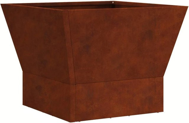 vidaXL Feuerstelle aus Wetterfeststahl in Braun B/T/H: 40 x 40 x 30 cm - Bild 1
