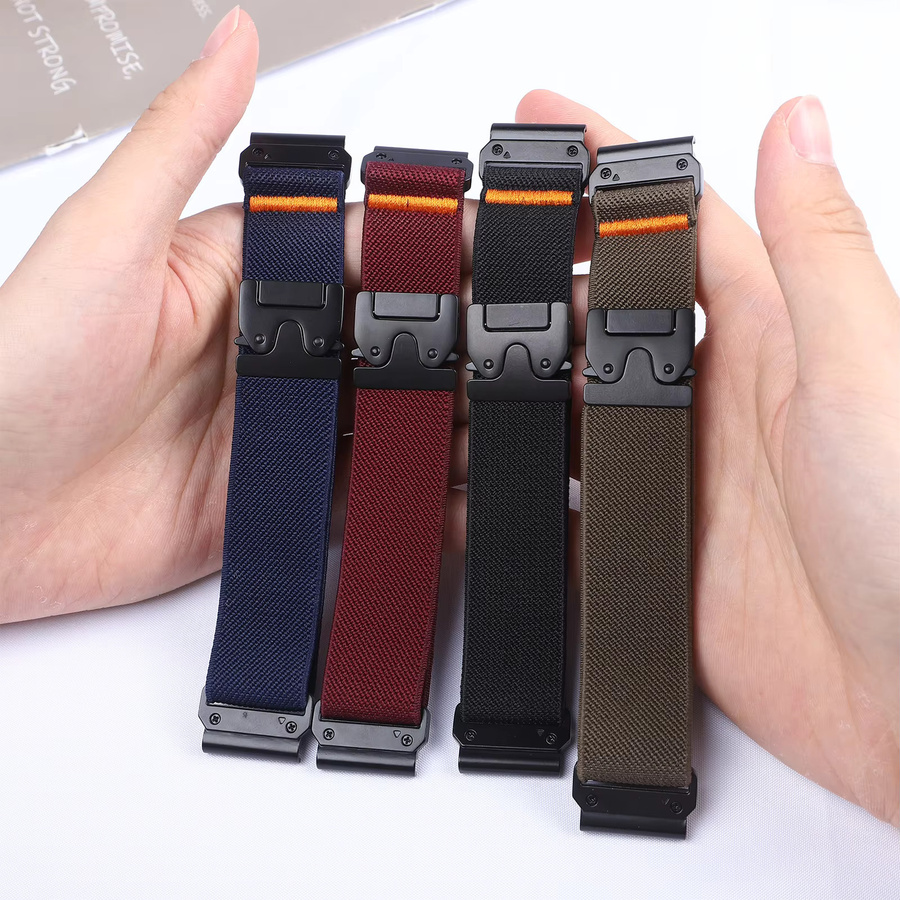Uhrenarmband Nylon, Schwarz, Unisex - Bild 3