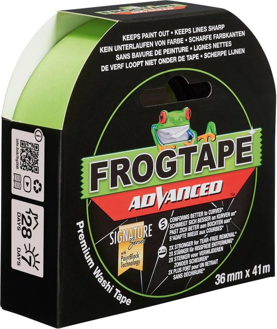FrogTape Washi-Malerband Advanced Green, Breite: 36 mm, Länge: 41 m - Bild 1